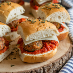 football gameday recipe that's easy and delicious - meatball sliders.